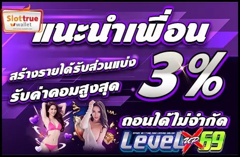 ลงทะเบียนสมาชิกใหม่เข้าเล่นได้ทันทีพร้อมสิทธิพิเศษกับ LEVELUPX69